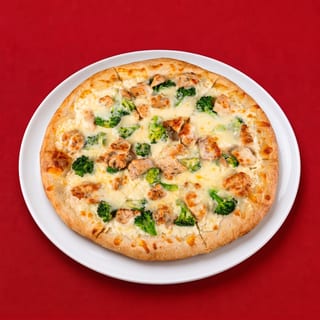 Chicken Broccoli Alfredo Pizza