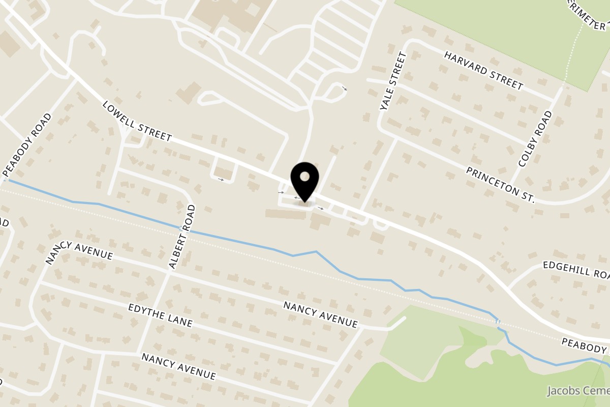 Map showing the location of That's Amore on 474 Lowell St #8 in Peabody